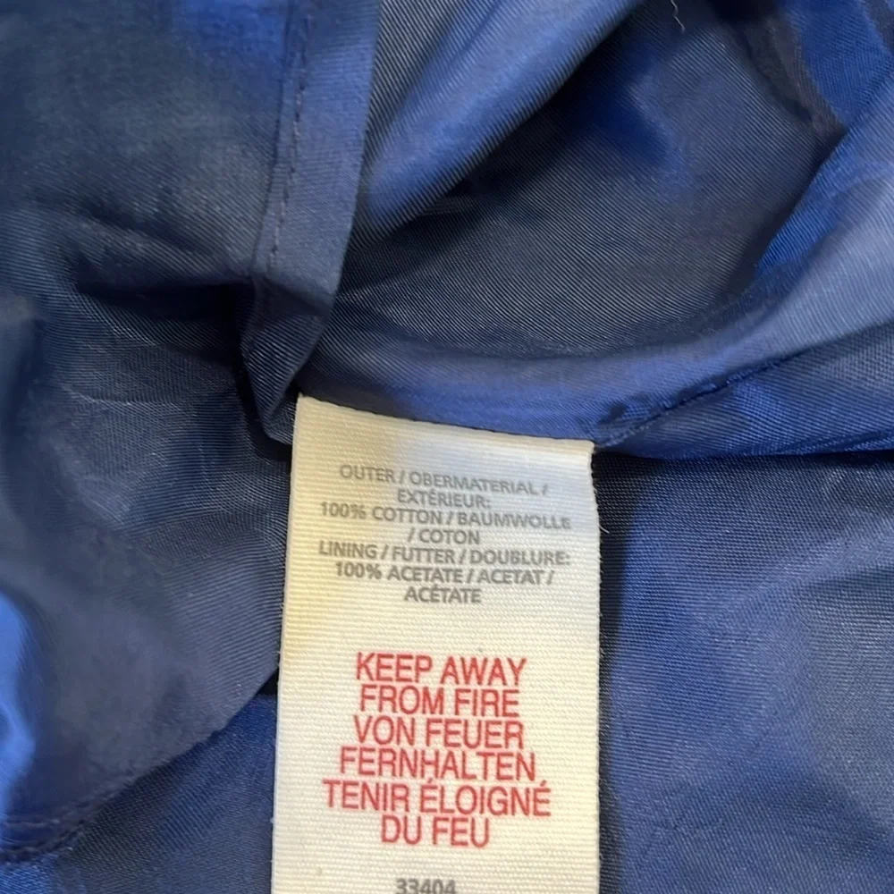 Mini Boden blue button front velvet shift dress